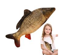 Genérico Fish Carp plushStuffed Animal Soft Decorative Throw Pillow for Use | Cotton Filling Design System, Realistic Fish Shape Structure Feature, Relaxing Comfort and Decor Function