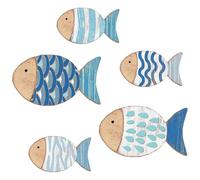 Genérico Fish Decor For Home - Tropical Fish Ornaments | Sea Theme Art Ornament For Bedroom Lake House Outdoor Living Room Nursery Beach House School Cottage Pool Decoration Marine Art