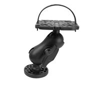 Genérico Fish Finder Mount, Marine Bracket Base, 56.98x9801 Inches Outdoor Adjustable Accessory, Fishing Holder for Rail Track Bow Deck, Kayak Boat Canoe Paddle Trolling Angling, Sonar