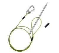 Genérico Fish Stringer - 120cm Heavy Duty Fastener | Stainless Steel & Rubber Material Large Fish Needle, Heavy Duty Fishing Equipment with Carabiner For Scuba Diving Kayaking and Seaside Stream