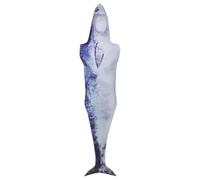Genérico Fish Suit Costume - Shark Party Dress Up | Role Play Costume, Sea Themed Cosplay Outfit, Underwater Themed Outfit for Women Men Young Adults Halloween Carnival Masquerade Stage Show