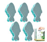 Generico Fish Tank Cleaning Brushes - Aquarium Fish Tank Cleaning Sponge Sponge - Soft Aquarium Çleaning Sponge Brushes, 5 Piece Double, for Kitchen Home Betta Turtle Shrimp Pond Saltwater