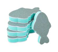 Genérico Fish Tank Cleaning Sponge - Double Sided Fish Shape Brush, Aquarium Cleaner Set for Betta Turtle Shrimp Tanks, Kitchen Home Use, Freshwater Saltwater Pond Cleaning Tool 5 Piece Set