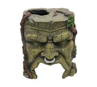 Genérico Fish Tank Decor, Resin Aquarium Decorations, Realistic Landscaping Ornaments, Material, Hand Painted Detail, 1 Piece, Multicolor, for Reptile, Home Aquariums, 5.51x4.72x4.33inches,