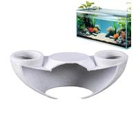 Genérico Fish Tunnel - White Aquarium Shrimp Cave, 100g Decorative Fish Tank Shelter | Natural Habitat Design For Shrimp, Betta, and Small Fishs, Safe Hiding Spot For Breeding, Resting