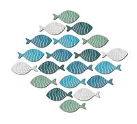 Genérico Fish Wall Decor - Fish Wall Decorations | 20 Pieces Nautical Wall Sculpture Beach Wall Decor, Rustic Nautical Wall Decor oceann Theme Decor Wall Decor Art For Home Company