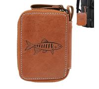 Genérico Fishing Bait Binder Bag, Portable Tackle Storage Organizer, Waterproof Lure Holder with Compact Design, Felt Fly Drying Binder for Fishing Gear, Multifunctional Tackle Organizer with Zipper