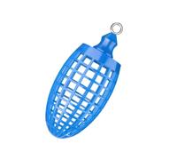 Genérico Fishing Bait Holder - 2.04 Inch Shrimp Baits Cage | Sea Fishing Groundbait Box with Swivel | Large Capacity Bait Feeder For Casting Raft Rods. 7.2g, Durable, Locking Swivel.