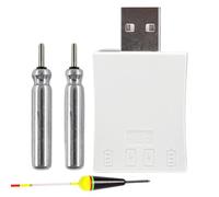 Genérico Fishing Battery Charger, USB Electronic Fishing Batteries, Gear Tackle Accessory for Lake Pier Sea Bank Surf Ice Boat River Fly Kayak