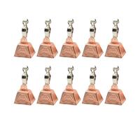 Genérico Fishing Bells For Rods,10 Pieces Bell Gear with Clamp - 6.5x3.2x2.4cm Angling Rings | Fast Installation For Dad Husband Night Sea Rod Pole Lakes Rivers Reservoirs Saltwater Freshwater