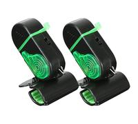 Generico Fishing Bells for Rods - PP + Metal 6,5 x 6,5 cm | 2 Pieces Sensitive Fish Bite Alarm with LED Light | Fishing Accessories Gear for Saltwater, Men, Women, Family, Friends