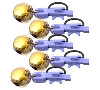 Genérico Fishing Bite Alarm - 5-Piece Sensitive Loud Clip On Alarm, Night Fishing Pole Bells Clip On of Angler, Outdoor F́ishing Bells To Fisherman Dad | Great Saltwater Travel Use