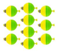 Genérico Fishing Bobbers Floats | 10 piezas Oval Shape Bobbers | EVA Foam Weighted Buoys Tackle Accessories for Fishing Bluegill Crappie Panfish Bass Trout