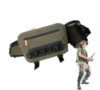 Genérico Fishing Gear Bag, Waterproof Fishing Backpack, 3.15x4.72in Zipper Closure Design, Authentic Spacious Adjustable Straps, Outdoor Gear Pack for Angling, Adventure, Camping