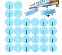 Genérico Fishing Hook Covers | 30X Protective Case Hook Bonnets | Squid Jig Hooks Protector Case | Fishiing Treble Hooks Covers, Fishing Accessories Kit, Jig Safety Caps Protector For Freshwater