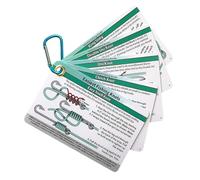 Genérico Fishing Knot Tying Cards - Pocket Guide to 12 Knots for Beginners, Instruction Cards with Waterproof, Portable Angling Accessory for Saltwater, Freshwater, 3.54x2.17x0.39 Inches