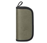 Genérico Fishing Lure Bags, Fly Tackle Case, Compact Gear Wallet Organizer, Adorable Fishing Accessory Box, Saltwater Freshwater, Portable Storage Binder for Hooks and Baits, Gray Black