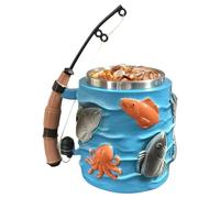 Genérico Fishing Mug - 300ml Coffee Drinkware, 3D Embossed Design, Fishing Rod Handle Cup | Novelty Tea Cup for Men, Tea, Hot Chocolate, Milk, Water, Wine, Cafe, Restaurant