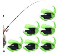 Genérico Fishing Rod Clip - ABS Compact Design, Anti Slip Reusable Support, Lightweight Rod Holder | Fish Tackle Accessory For River, Lake, Stream, Shallow Water, Jigging, Trolling, Casting