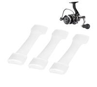 Genérico Fishing Rod Reel Seat Cover | 3 Piece Silicone Base | Fishing Reel Protections Base Pad Mat - for Baitcasting Saltwater Lake River Pond Beach Shore Boat Sports Outdoors
