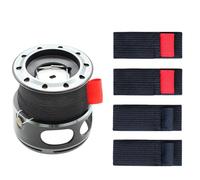 Genérico Fishing Spool Belt, Reel Protection Strap, Wear-Resistant Belt Band, Adjustable Tackle Ties, Compact Gear Holder, Ideal for Outdoor Angling Trips and Fishing Equipment Organization