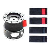 Genérico Fishing Spool Belt, Wear-Resistant Reel Protection, 4X Tackle Ties, Fishing Bag for Outdoor Equipment, Reel Guard Band, Sturdy Gear for Anglers, Convenient Storage Solution
