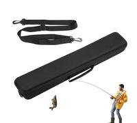 Genérico Fishing Tackle and Bag, Waterproof Reel Accessories Storage, Fishing Reels and Tackle, Multifunctional Outdoor Gear Case, Adjustable Shoulder Strap, For Men, 250g, Black