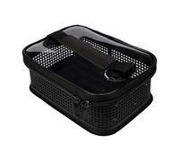 Genérico Fishing Tackle Bag, Mesh Portable Handle Design Fishing Bags, 11.02x3.54x3.15 Inches Large Capacity Fish Equipment Organizer for Trolling Jigging Catfish Crappie Walleye Saltwater