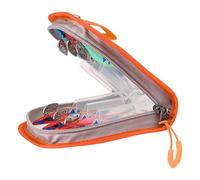 Genérico Fishing Tackle Bag, Transparent Hook Cover, 5.91x5.04x1.5 Inches Organizer with Waterproof Zipper, Saltwater Gear Pouch for Boat, Trips, Kayak, Storage, Enthusiasts, Men, Women