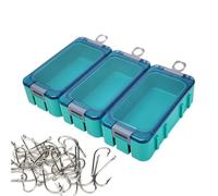 Genérico Fishing Tackle - Bait Storage Case | Tackle Storage, Multifunctional Portable Organizer Supplies with Electronic Components, Jewelry Fish Hooks For Night Outdoor Camping