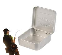 Genérico Fishing Tackle Box - 2.76 Inch Iron Portable Lure Organizer | Rust-Resistant Storage Box for Gear, Hooks, Tools, Freshwater Saltwater Fishing, and Boat Trips