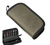 Genérico Fishing Tackle Storage Case, Fly Lure Binder, Portable Fishing Gear Organizer, Compact Design, Multiple Compartments, Small/Black, Ideal for Rigs, Jigs, and Lines, Travel-Friendly