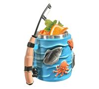 Genérico Fishing Tea Mug - 300ml Ergonomic Handle Double Wall Stainless Steel, Novelty Drinkware Mug Design, Insulated Beverage Holder | Gift Idea Father Boyfriend Grandfather Uncle Beer Latte