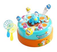 Genérico Fishing Toy, Turntable Rotating Bounce, Portable Toy Interactive Game Travel Friendly Sturdy Construction Motor Skills Educational Play, Rotating for Home Nursery, Kindergarten