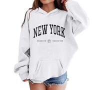 Genérico Fisiología del Ejercicio Camiseta Deportiva para niños y niñas, Sudadera Informal con Capucha y Bolsillo, Ideal para Adolescentes y niños. Sudadera Mujer Azul (White, 11-12 Years)