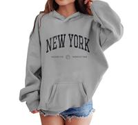 Genérico Fisiología del Ejercicio Camiseta Deportiva para niños y niñas, Sudadera Informal con Capucha y Bolsillo, Ideal para Adolescentes y niños. Sudadera Mujer Azul (Grey, 9-10 Years)