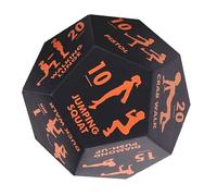 Genérico Fitness Dice, Game Group Fitness, 4,72 x 3,94 in Portable Workout Tool, Full Body Ejercise Prompts, Strength Training Aid for Home Gym, Outdoor, Travel and Team Sports
