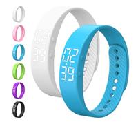 Genérico Fits=leeps Alarm Clock Watch, Fitsl=eeps Alarm Bracelet, Silent Vibration Wake Up Wristband, Snooze-Free Smart Watch for Men and Women (2pcsA)