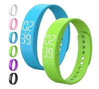 Genérico Fits=leeps Alarm Clock Watch, Fitsl=eeps Alarm Bracelet, Silent Vibration Wake Up Wristband, Snooze-Free Smart Watch for Men and Women (2pcsI)
