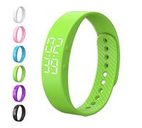 Genérico Fits=leeps Alarm Clock Watch, Fitsl=eeps Alarm Bracelet, Silent Vibration Wake Up Wristband, Snooze-Free Smart Watch for Men and Women (Green)