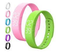 Genérico Fits=leeps Alarm Clock Watch, Fitsl=eeps Alarm Bracelet, Silent Vibration Wake Up Wristband, Snooze-Free Smart Watch for Men and Women (2pcsF)
