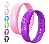Genérico Fits=leeps Alarm Clock Watch, Fitsl=eeps Alarm Bracelet, Silent Vibration Wake Up Wristband, Snooze-Free Smart Watch for Men and Women (2pcsG)