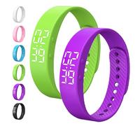 Genérico Fits=leeps Alarm Clock Watch, Fitsl=eeps Alarm Bracelet, Silent Vibration Wake Up Wristband, Snooze-Free Smart Watch for Men and Women (2pcsK)
