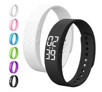 Genérico Fits=leeps Alarm Clock Watch, Fitsl=eeps Alarm Bracelet, Silent Vibration Wake Up Wristband, Snooze-Free Smart Watch for Men and Women (2pcsD)