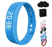 Genérico Fitsleeps Alarm Clock Watch, 2025 Silent Vibrating Alarm Wristband for Heavy Sleepers, Vibration Alarm Pro, 100% Wake-Up Bracelet Smart Wrist Alarms for Teens, Men and Women (Blue)