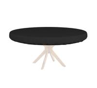 Genérico Fitted Round Tablecloth, Washable Reusable Portable Table Cover, Camping Picnic Dining Table Protector for Indoor, Beach, BBQ, Patio, Balcony, Terrace, Party