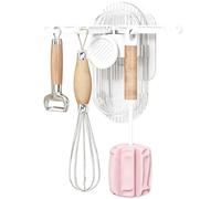 Genérico Five Claw Hooks - 5 Pack Peel And Stick Nail Free Storage Hangers | Kitchen Hooks for Bedroom Bathroom Under Cabinet Peeler Scraper Spatula Wet Towel Pot