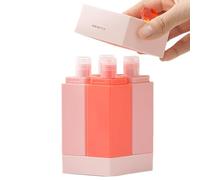 Generico Flacons De Voyage 4 En 1 Réutilisables - Contenants Vides Pour Produits De Toilette Et Liquides | Pour Shampoing, Après-Shampoing, Gel Douche, Hommes, Femmes, Vacances, Déplacements