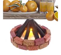 Genérico Flame Night Light,Nighttime Lamp Doll Furniture | Campfire Flickering Night Light - for Dorm Room Study Room Bedroom Kitchen Apartment Housewarming Birthday