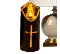 Genérico Flameless LED Candles - Battery-Operated Reusable Animal Memorial Grave Lights, Electric Lamp with Realistic Flickering Flame, Church Sanctuary Decor, Garden Path Yard Sign for Cemetery